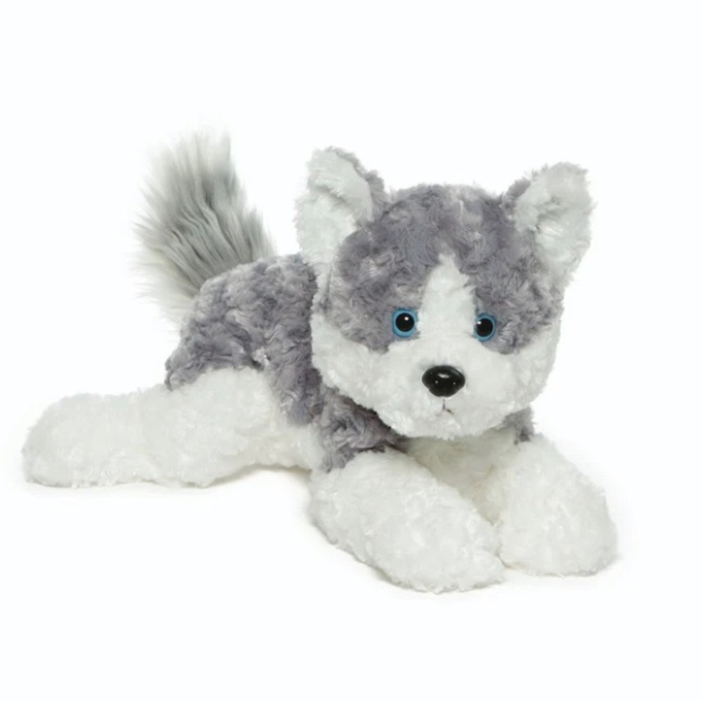 Gund Gray and White Husky Plush Dog Toy